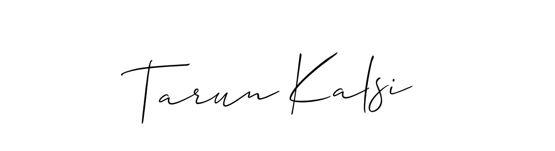 Make a beautiful signature design for name Tarun Kalsi. Use this online signature maker to create a handwritten signature for free. Tarun Kalsi signature style 2 images and pictures png