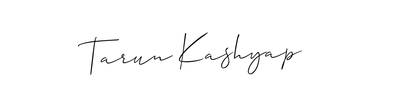 if you are searching for the best signature style for your name Tarun Kashyap. so please give up your signature search. here we have designed multiple signature styles  using Allison_Script. Tarun Kashyap signature style 2 images and pictures png