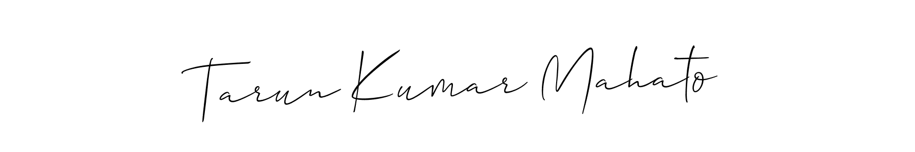 How to make Tarun Kumar Mahato signature? Allison_Script is a professional autograph style. Create handwritten signature for Tarun Kumar Mahato name. Tarun Kumar Mahato signature style 2 images and pictures png
