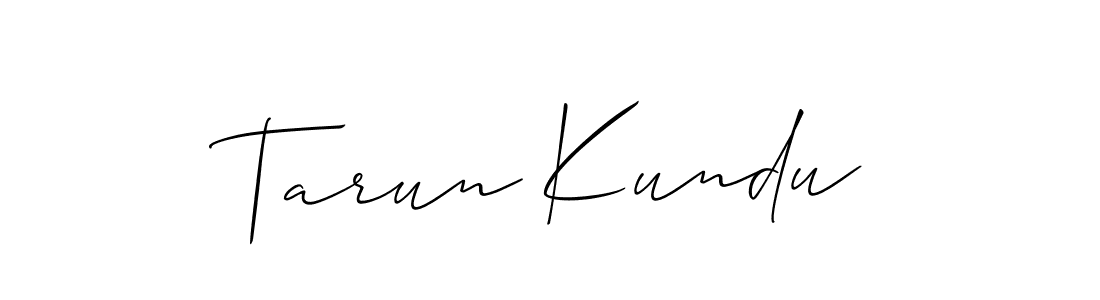 Best and Professional Signature Style for Tarun Kundu. Allison_Script Best Signature Style Collection. Tarun Kundu signature style 2 images and pictures png