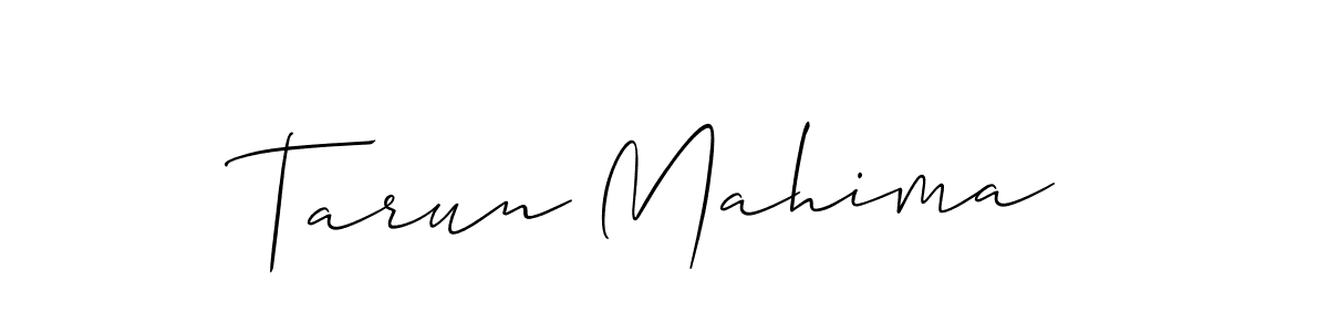 Best and Professional Signature Style for Tarun Mahima. Allison_Script Best Signature Style Collection. Tarun Mahima signature style 2 images and pictures png