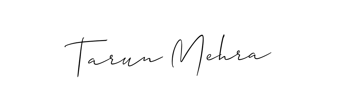 It looks lik you need a new signature style for name Tarun Mehra. Design unique handwritten (Allison_Script) signature with our free signature maker in just a few clicks. Tarun Mehra signature style 2 images and pictures png