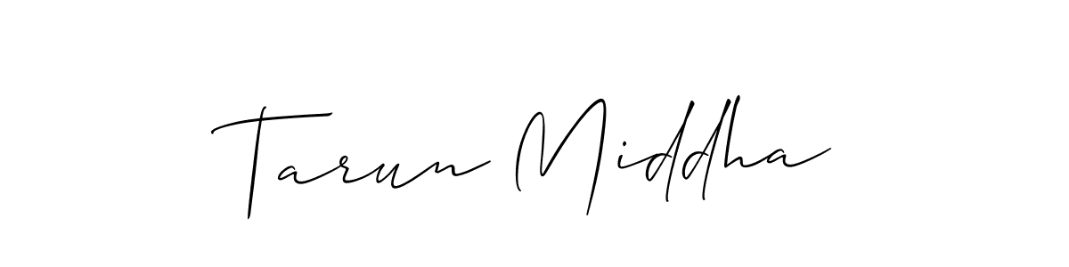 Similarly Allison_Script is the best handwritten signature design. Signature creator online .You can use it as an online autograph creator for name Tarun Middha. Tarun Middha signature style 2 images and pictures png