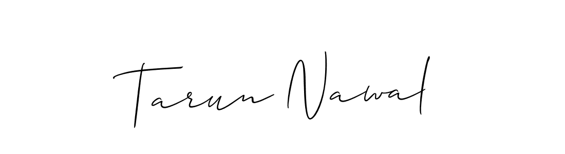 Tarun Nawal stylish signature style. Best Handwritten Sign (Allison_Script) for my name. Handwritten Signature Collection Ideas for my name Tarun Nawal. Tarun Nawal signature style 2 images and pictures png