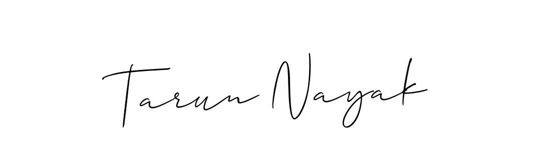 Allison_Script is a professional signature style that is perfect for those who want to add a touch of class to their signature. It is also a great choice for those who want to make their signature more unique. Get Tarun Nayak name to fancy signature for free. Tarun Nayak signature style 2 images and pictures png