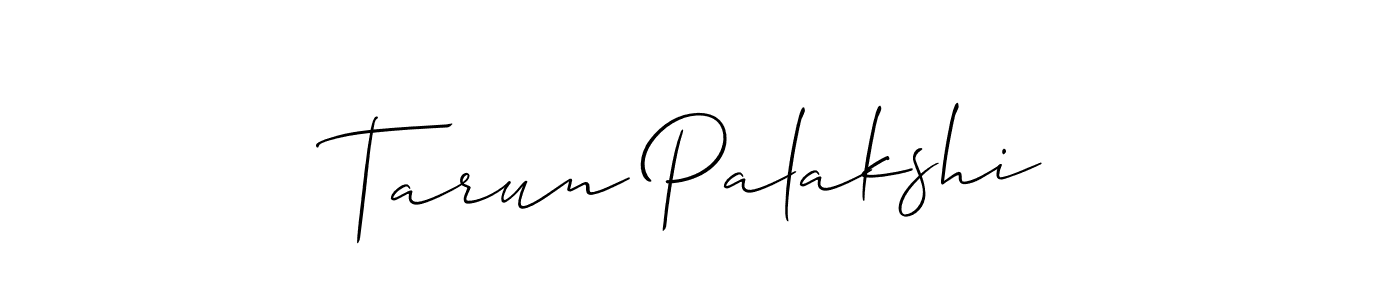 Make a short Tarun Palakshi signature style. Manage your documents anywhere anytime using Allison_Script. Create and add eSignatures, submit forms, share and send files easily. Tarun Palakshi signature style 2 images and pictures png