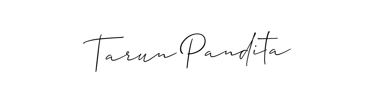 How to Draw Tarun Pandita signature style? Allison_Script is a latest design signature styles for name Tarun Pandita. Tarun Pandita signature style 2 images and pictures png