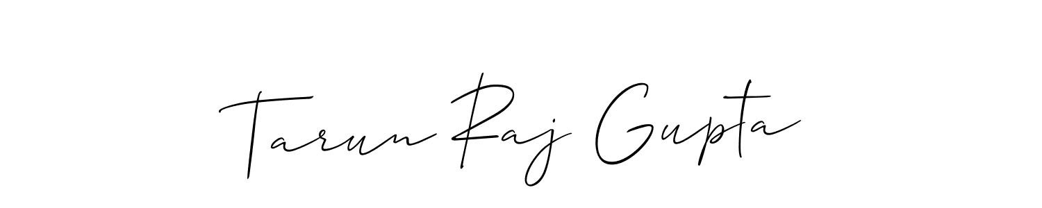 It looks lik you need a new signature style for name Tarun Raj Gupta. Design unique handwritten (Allison_Script) signature with our free signature maker in just a few clicks. Tarun Raj Gupta signature style 2 images and pictures png