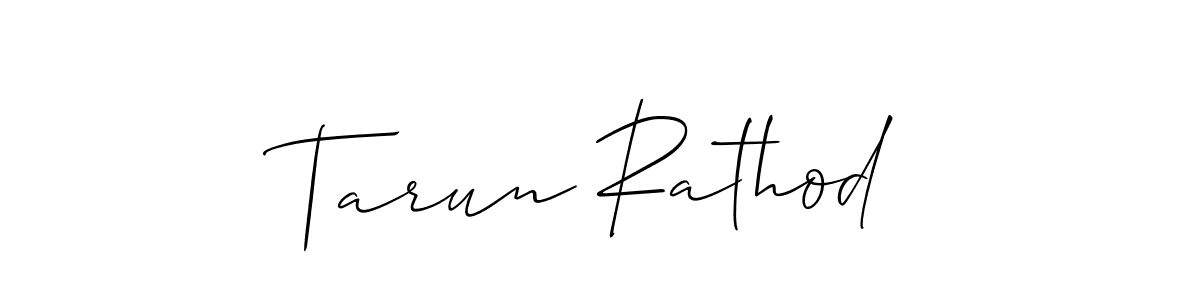 How to make Tarun Rathod signature? Allison_Script is a professional autograph style. Create handwritten signature for Tarun Rathod name. Tarun Rathod signature style 2 images and pictures png