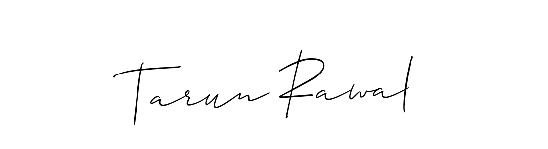 Use a signature maker to create a handwritten signature online. With this signature software, you can design (Allison_Script) your own signature for name Tarun Rawal. Tarun Rawal signature style 2 images and pictures png