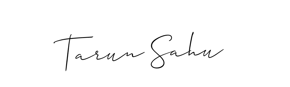 Similarly Allison_Script is the best handwritten signature design. Signature creator online .You can use it as an online autograph creator for name Tarun Sahu. Tarun Sahu signature style 2 images and pictures png