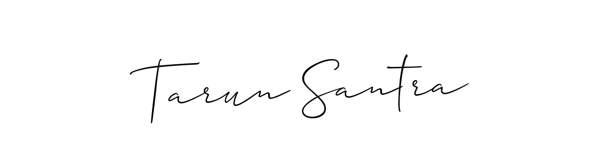 Also we have Tarun Santra name is the best signature style. Create professional handwritten signature collection using Allison_Script autograph style. Tarun Santra signature style 2 images and pictures png