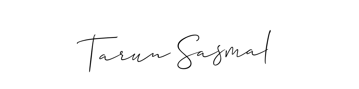 if you are searching for the best signature style for your name Tarun Sasmal. so please give up your signature search. here we have designed multiple signature styles  using Allison_Script. Tarun Sasmal signature style 2 images and pictures png