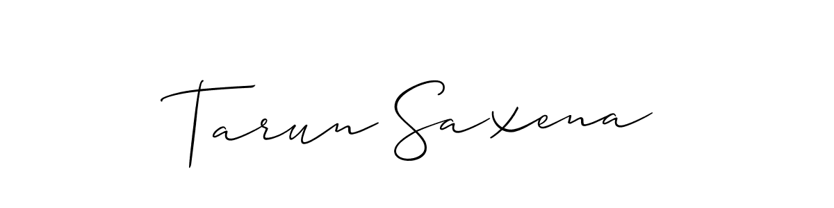 Design your own signature with our free online signature maker. With this signature software, you can create a handwritten (Allison_Script) signature for name Tarun Saxena. Tarun Saxena signature style 2 images and pictures png