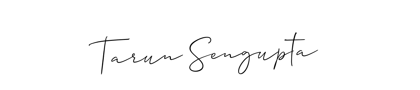 How to make Tarun Sengupta signature? Allison_Script is a professional autograph style. Create handwritten signature for Tarun Sengupta name. Tarun Sengupta signature style 2 images and pictures png