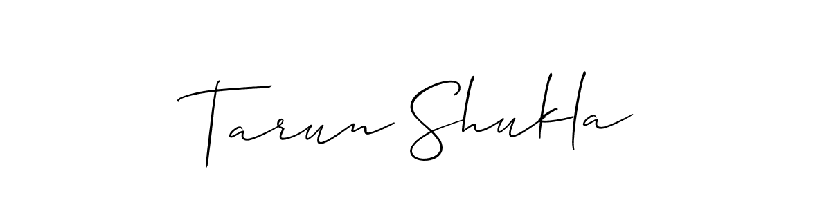 How to make Tarun Shukla name signature. Use Allison_Script style for creating short signs online. This is the latest handwritten sign. Tarun Shukla signature style 2 images and pictures png