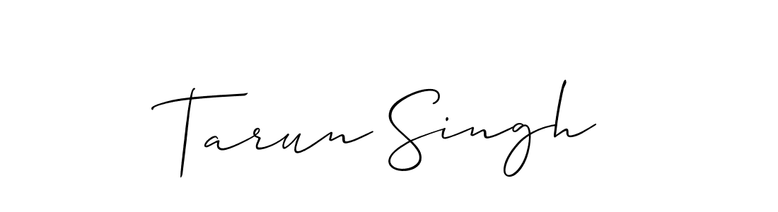 Create a beautiful signature design for name Tarun Singh. With this signature (Allison_Script) fonts, you can make a handwritten signature for free. Tarun Singh signature style 2 images and pictures png