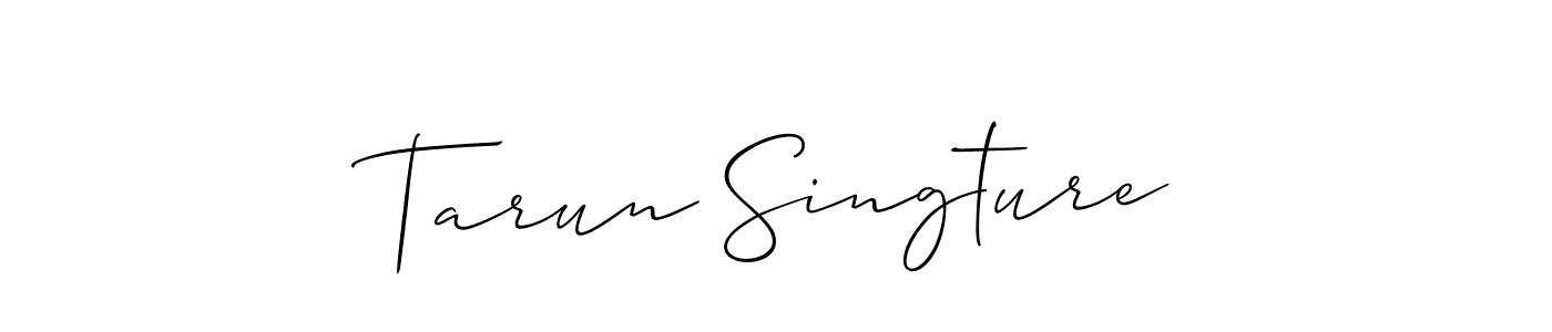 Also we have Tarun Singture name is the best signature style. Create professional handwritten signature collection using Allison_Script autograph style. Tarun Singture signature style 2 images and pictures png