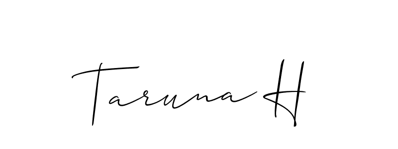 This is the best signature style for the Taruna H name. Also you like these signature font (Allison_Script). Mix name signature. Taruna H signature style 2 images and pictures png
