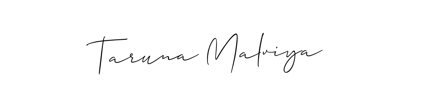 Best and Professional Signature Style for Taruna Malviya. Allison_Script Best Signature Style Collection. Taruna Malviya signature style 2 images and pictures png