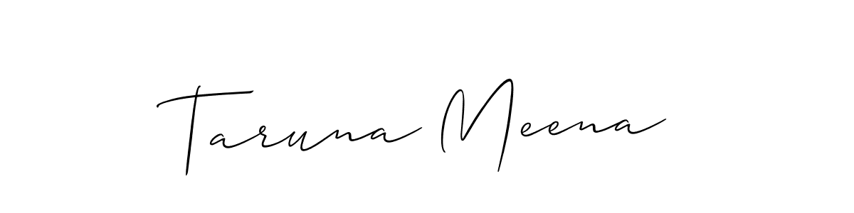 Make a short Taruna Meena signature style. Manage your documents anywhere anytime using Allison_Script. Create and add eSignatures, submit forms, share and send files easily. Taruna Meena signature style 2 images and pictures png