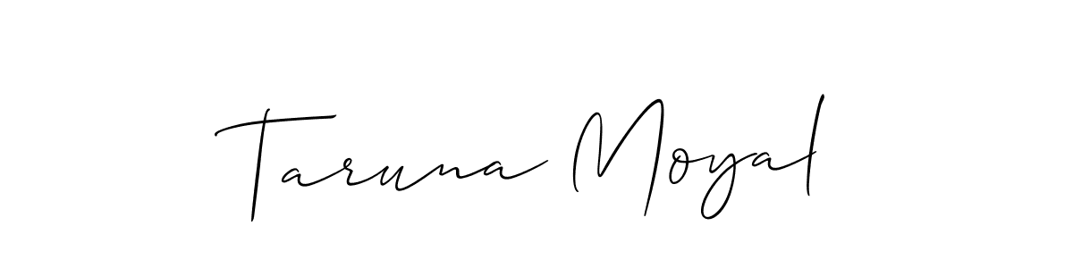 Best and Professional Signature Style for Taruna Moyal. Allison_Script Best Signature Style Collection. Taruna Moyal signature style 2 images and pictures png