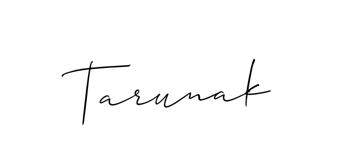 Make a short Tarunak signature style. Manage your documents anywhere anytime using Allison_Script. Create and add eSignatures, submit forms, share and send files easily. Tarunak signature style 2 images and pictures png