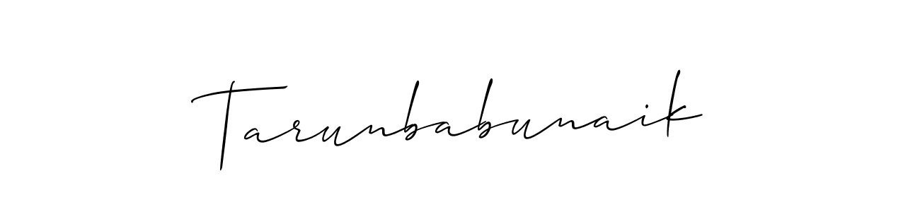 Tarunbabunaik stylish signature style. Best Handwritten Sign (Allison_Script) for my name. Handwritten Signature Collection Ideas for my name Tarunbabunaik. Tarunbabunaik signature style 2 images and pictures png