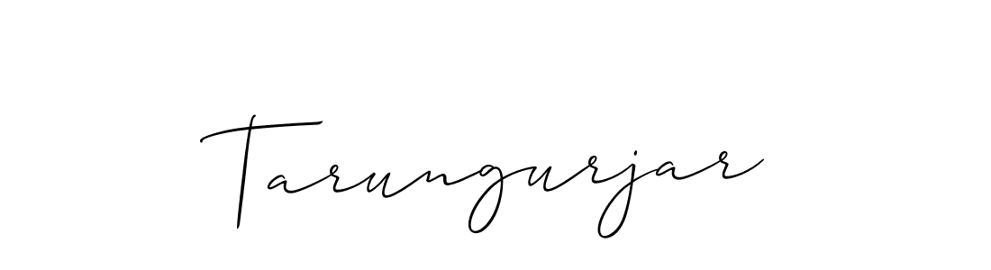 The best way (Allison_Script) to make a short signature is to pick only two or three words in your name. The name Tarungurjar include a total of six letters. For converting this name. Tarungurjar signature style 2 images and pictures png