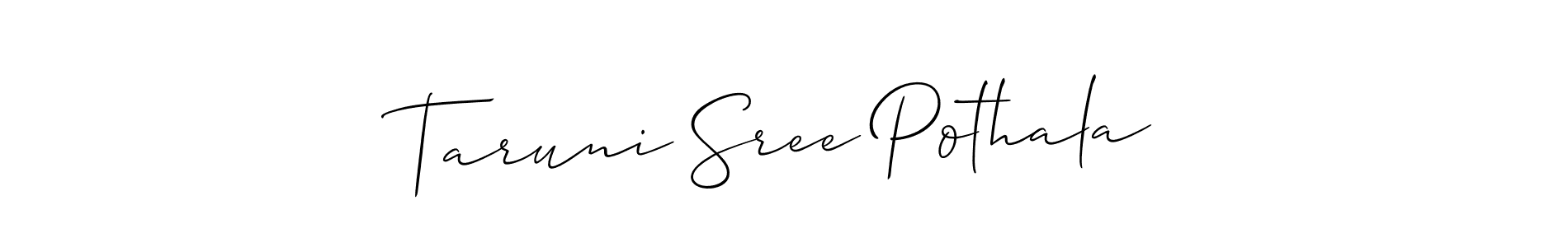 Here are the top 10 professional signature styles for the name Taruni Sree Pothala. These are the best autograph styles you can use for your name. Taruni Sree Pothala signature style 2 images and pictures png