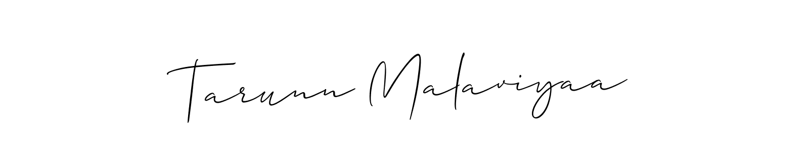 Make a beautiful signature design for name Tarunn Malaviyaa. Use this online signature maker to create a handwritten signature for free. Tarunn Malaviyaa signature style 2 images and pictures png