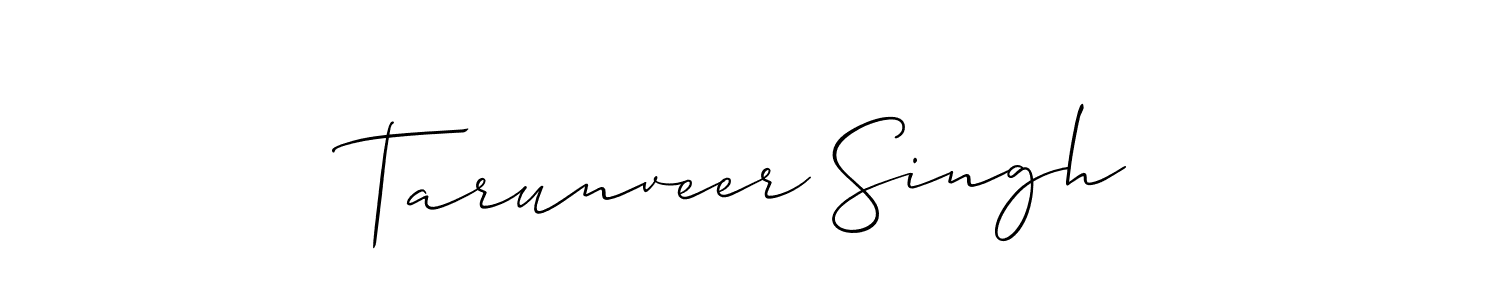 Allison_Script is a professional signature style that is perfect for those who want to add a touch of class to their signature. It is also a great choice for those who want to make their signature more unique. Get Tarunveer Singh name to fancy signature for free. Tarunveer Singh signature style 2 images and pictures png