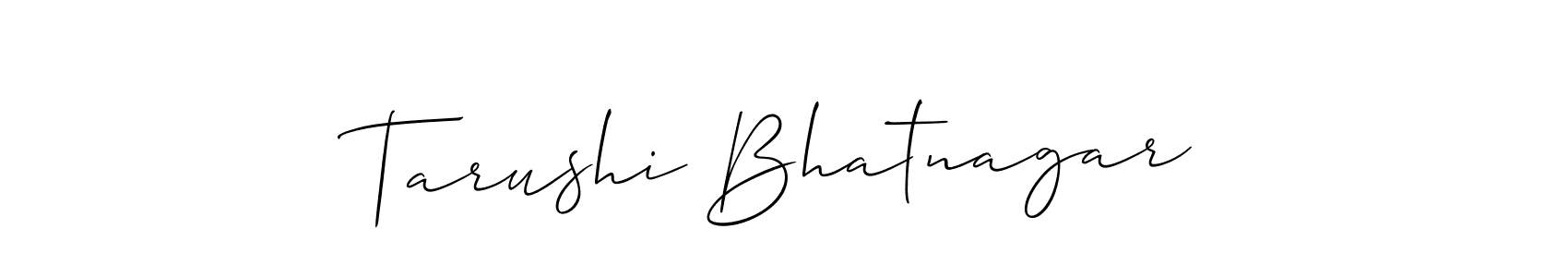 Once you've used our free online signature maker to create your best signature Allison_Script style, it's time to enjoy all of the benefits that Tarushi Bhatnagar name signing documents. Tarushi Bhatnagar signature style 2 images and pictures png