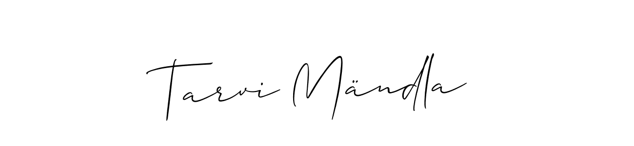 Use a signature maker to create a handwritten signature online. With this signature software, you can design (Allison_Script) your own signature for name Tarvi Mändla. Tarvi Mändla signature style 2 images and pictures png