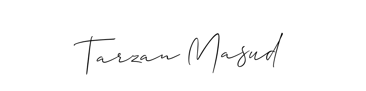 How to make Tarzan Masud name signature. Use Allison_Script style for creating short signs online. This is the latest handwritten sign. Tarzan Masud signature style 2 images and pictures png