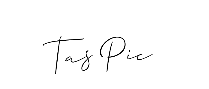 You should practise on your own different ways (Allison_Script) to write your name (Tas Pic) in signature. don't let someone else do it for you. Tas Pic signature style 2 images and pictures png