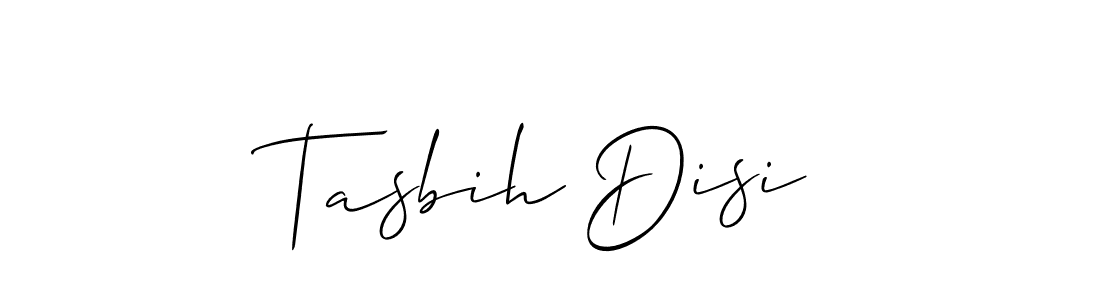 Tasbih Disi stylish signature style. Best Handwritten Sign (Allison_Script) for my name. Handwritten Signature Collection Ideas for my name Tasbih Disi. Tasbih Disi signature style 2 images and pictures png