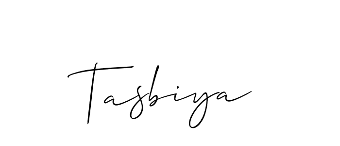 How to Draw Tasbiya signature style? Allison_Script is a latest design signature styles for name Tasbiya. Tasbiya signature style 2 images and pictures png