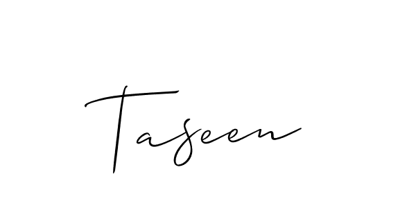 The best way (Allison_Script) to make a short signature is to pick only two or three words in your name. The name Taseen include a total of six letters. For converting this name. Taseen signature style 2 images and pictures png