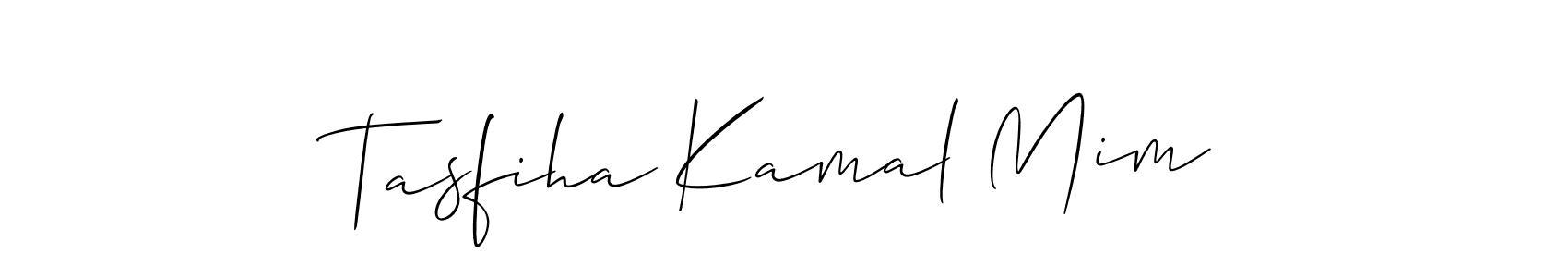 Once you've used our free online signature maker to create your best signature Allison_Script style, it's time to enjoy all of the benefits that Tasfiha Kamal Mim name signing documents. Tasfiha Kamal Mim signature style 2 images and pictures png