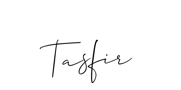 Design your own signature with our free online signature maker. With this signature software, you can create a handwritten (Allison_Script) signature for name Tasfir. Tasfir signature style 2 images and pictures png