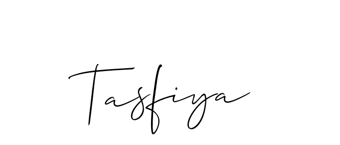 You should practise on your own different ways (Allison_Script) to write your name (Tasfiya) in signature. don't let someone else do it for you. Tasfiya signature style 2 images and pictures png