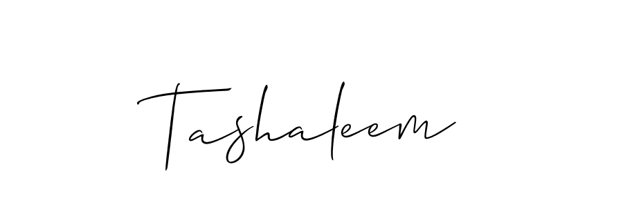 Create a beautiful signature design for name Tashaleem. With this signature (Allison_Script) fonts, you can make a handwritten signature for free. Tashaleem signature style 2 images and pictures png