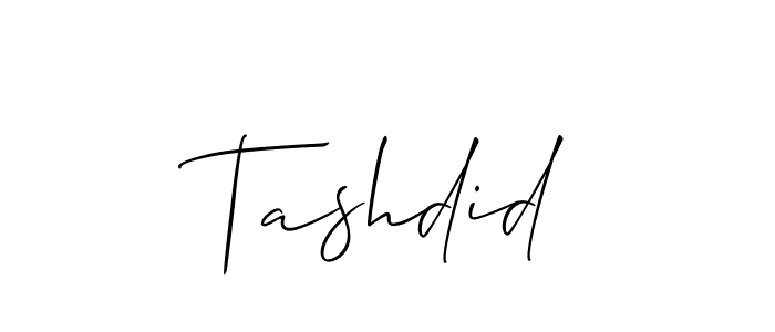 Once you've used our free online signature maker to create your best signature Allison_Script style, it's time to enjoy all of the benefits that Tashdid name signing documents. Tashdid signature style 2 images and pictures png