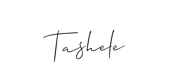It looks lik you need a new signature style for name Tashele. Design unique handwritten (Allison_Script) signature with our free signature maker in just a few clicks. Tashele signature style 2 images and pictures png