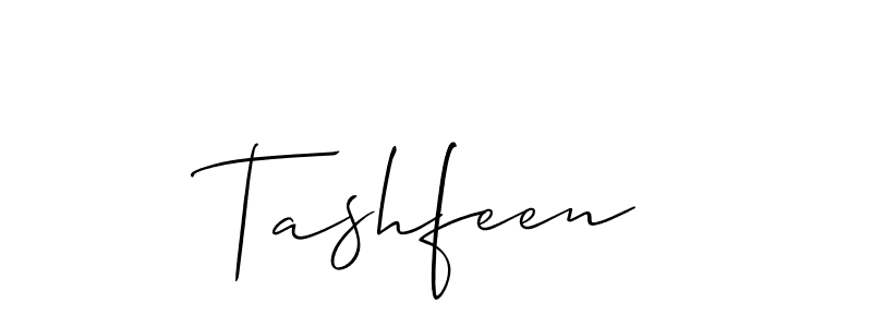 Create a beautiful signature design for name Tashfeen. With this signature (Allison_Script) fonts, you can make a handwritten signature for free. Tashfeen signature style 2 images and pictures png