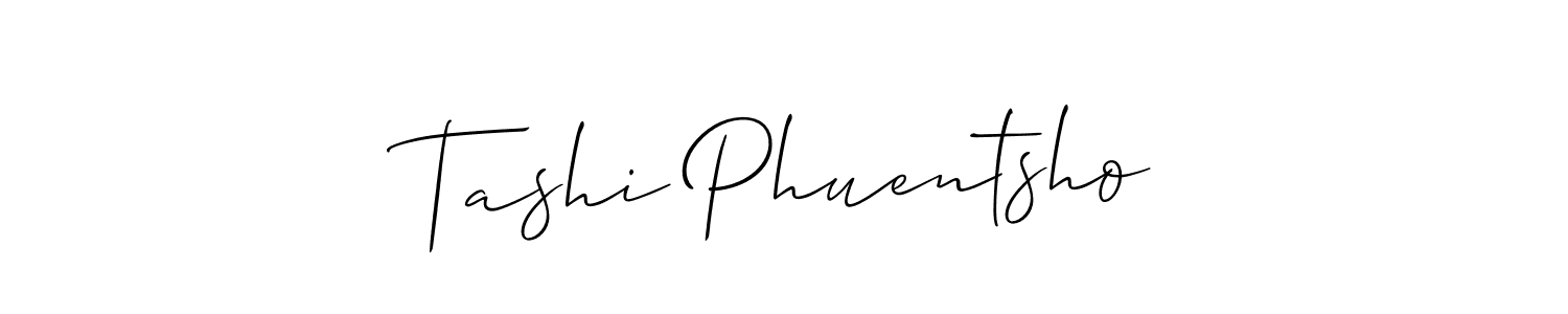 Best and Professional Signature Style for Tashi Phuentsho. Allison_Script Best Signature Style Collection. Tashi Phuentsho signature style 2 images and pictures png