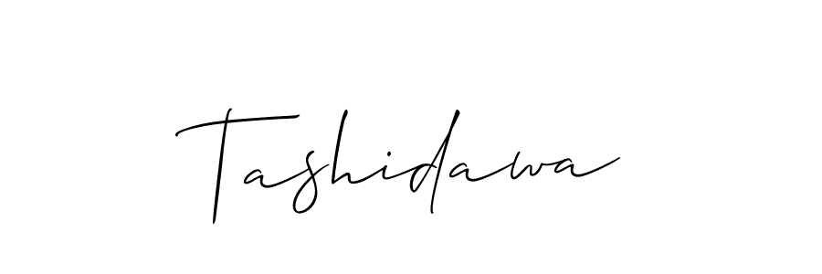 Create a beautiful signature design for name Tashidawa. With this signature (Allison_Script) fonts, you can make a handwritten signature for free. Tashidawa signature style 2 images and pictures png