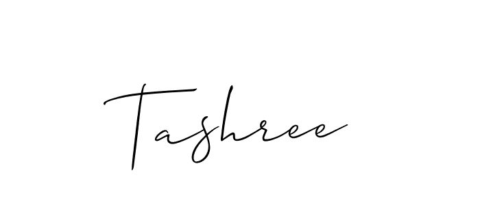 Allison_Script is a professional signature style that is perfect for those who want to add a touch of class to their signature. It is also a great choice for those who want to make their signature more unique. Get Tashree name to fancy signature for free. Tashree signature style 2 images and pictures png