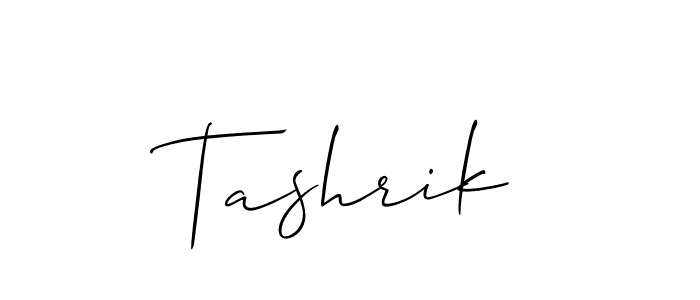 It looks lik you need a new signature style for name Tashrik. Design unique handwritten (Allison_Script) signature with our free signature maker in just a few clicks. Tashrik signature style 2 images and pictures png